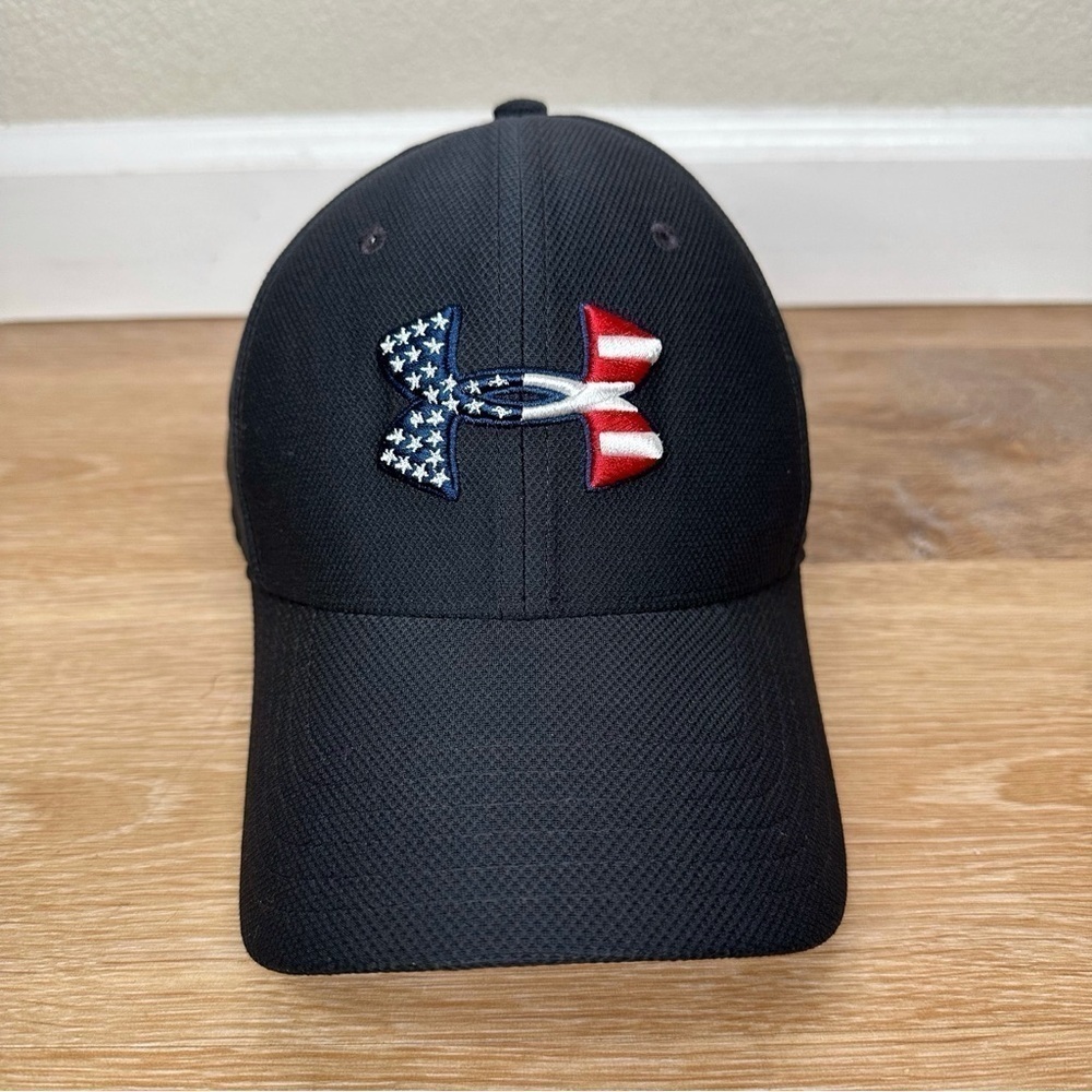Under Armour Men's Black Freedom Blitzing Classic Fit Hat, Size L/XL